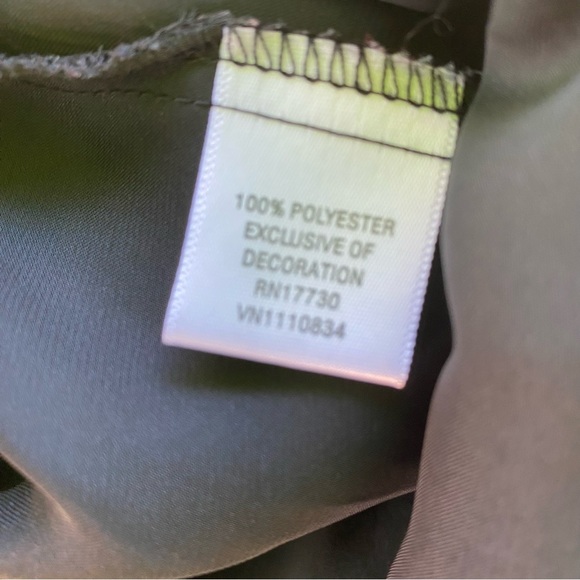 Xhiliration black satin mini dress, sexy back, ruffle front, small - Picture 9 of 11